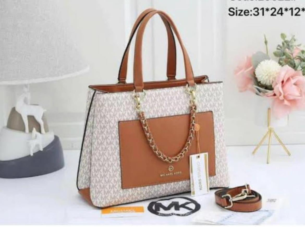 Cim Multi Colour Heavy Quality Buket Bag Km Monogram Ladies Tote Bag 71003