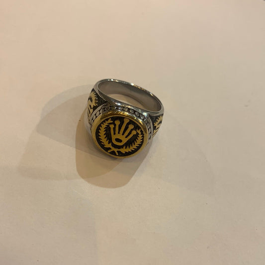 Silver Gold Black Color Stainless Steel Premium Quality Men’s Ring 50339