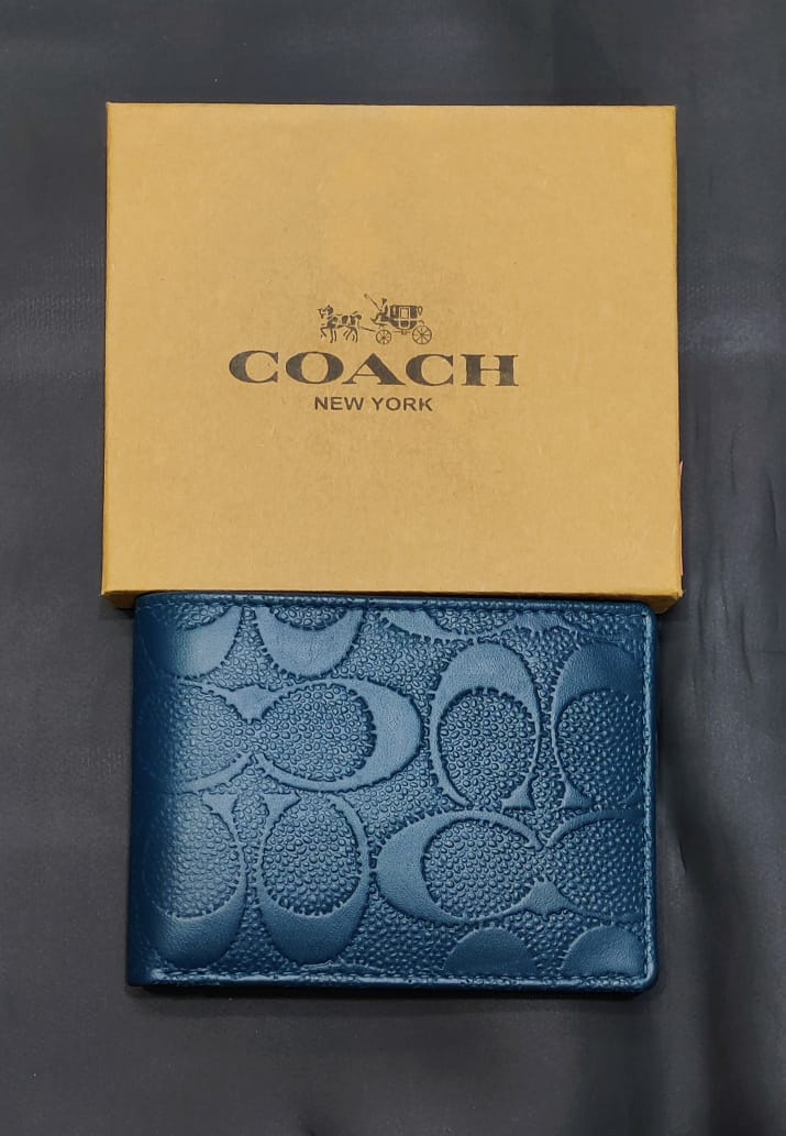 Aoc Black Green Brown Navy Leather Men Wallet 0701