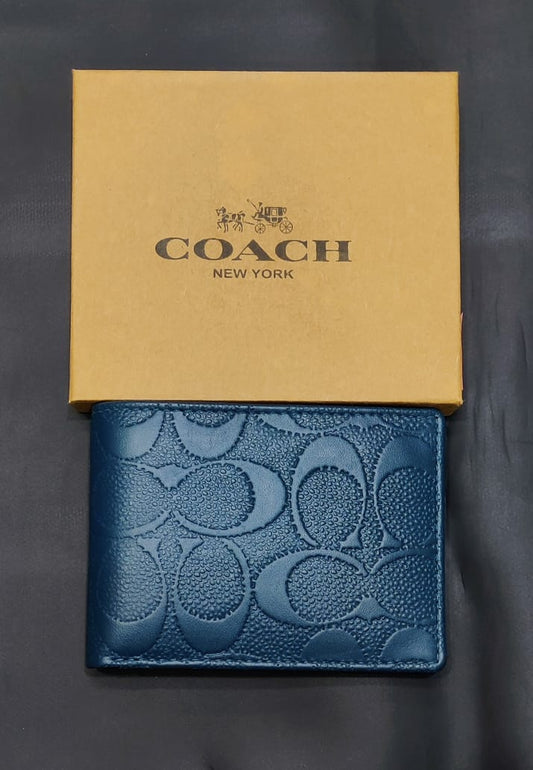 Aoc Black Green Brown Navy Leather Men Wallet 0701