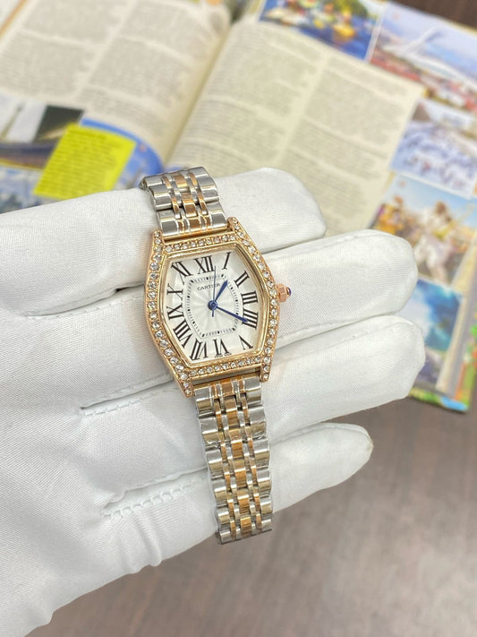 Rac Silver Copper Chain White Dial Ladies Watch 901808