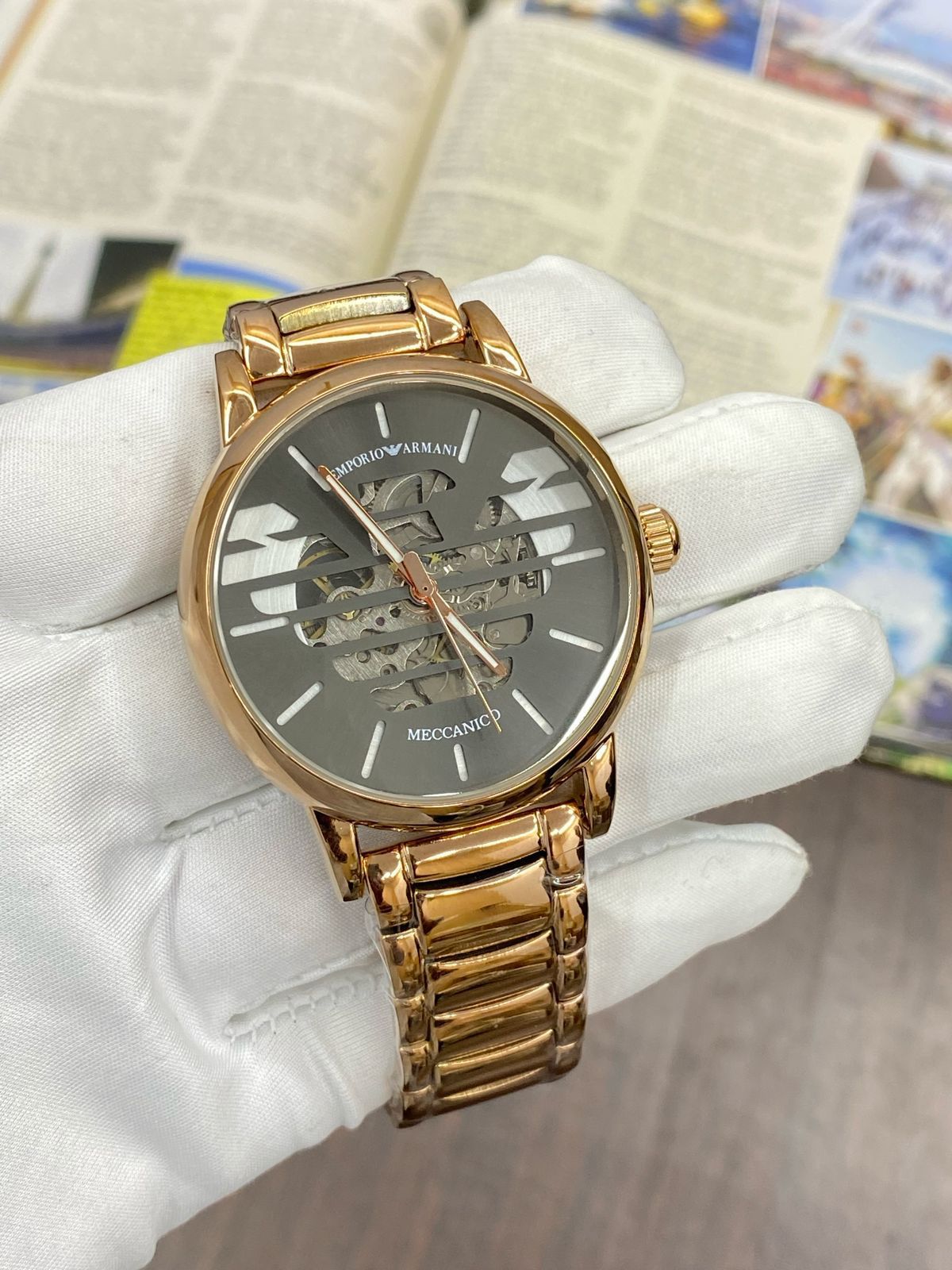 Mra Copper Chain Black Dial Automatic Men Watch 901829