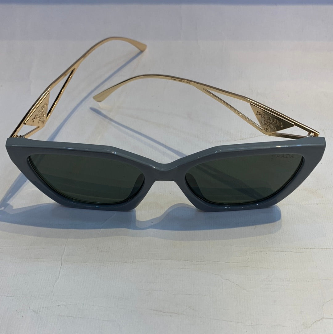 ARP Grey Frame Golden Stick Green Shade Sunglass 8286 53 15-149