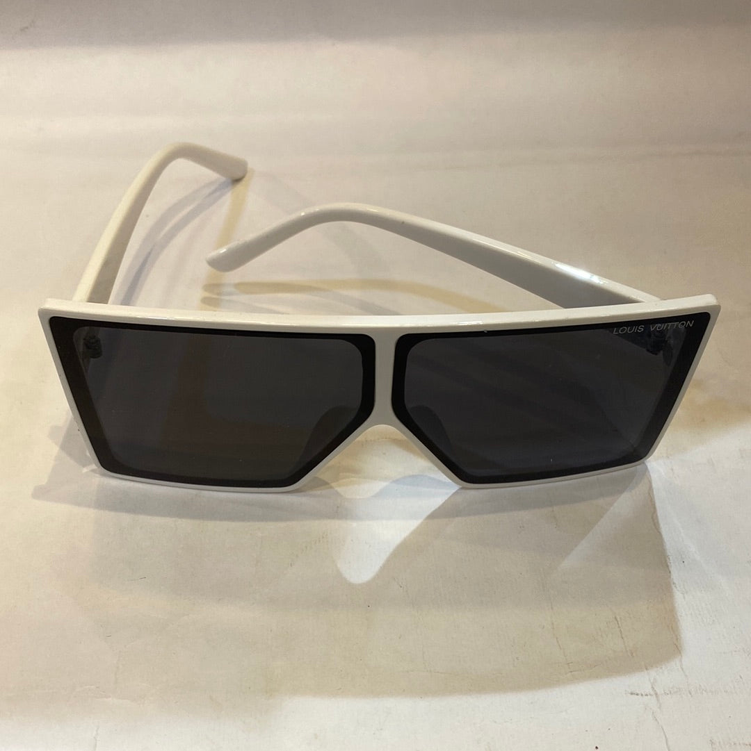 UOL VL White Frame Black Shade Unisex Sunglasses