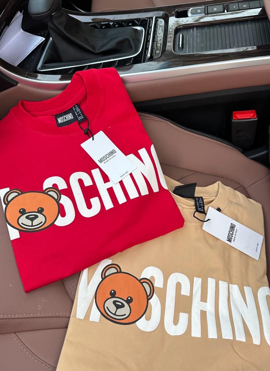 SOM Beige Colour With Black Front Print Premium Quality Drop Shoulder Tshirt 26020