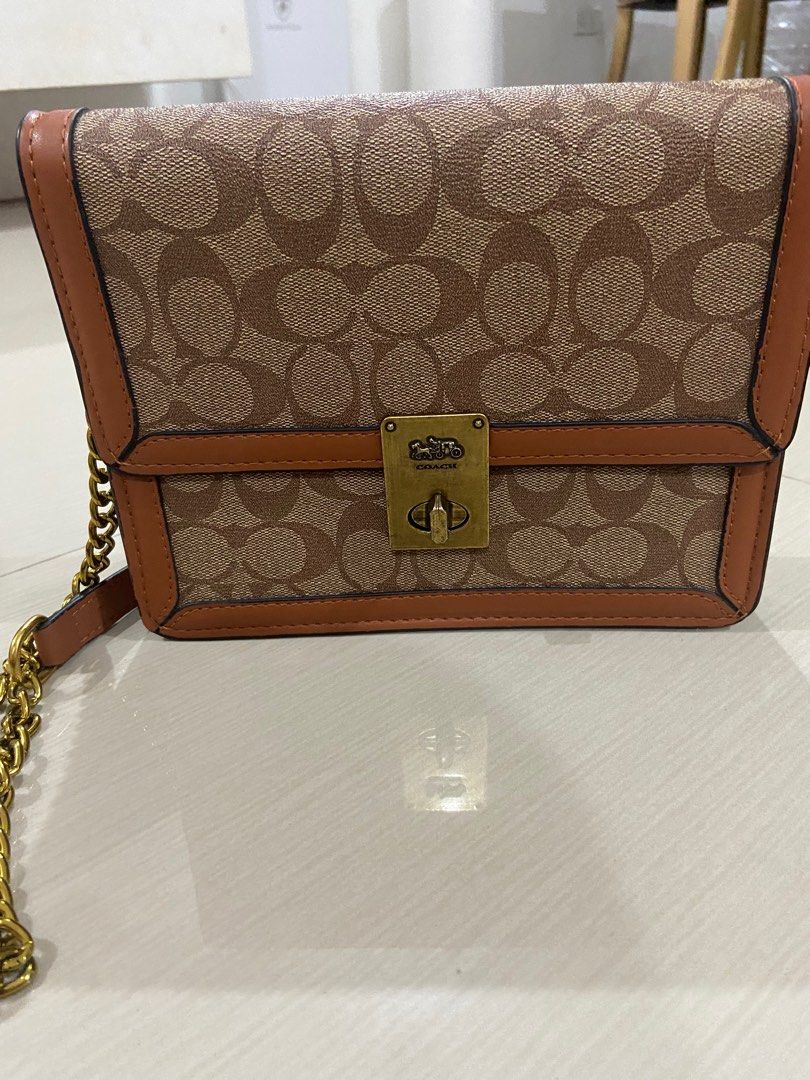 AOC Tan Colour Cc Print Sling Bag 19569
