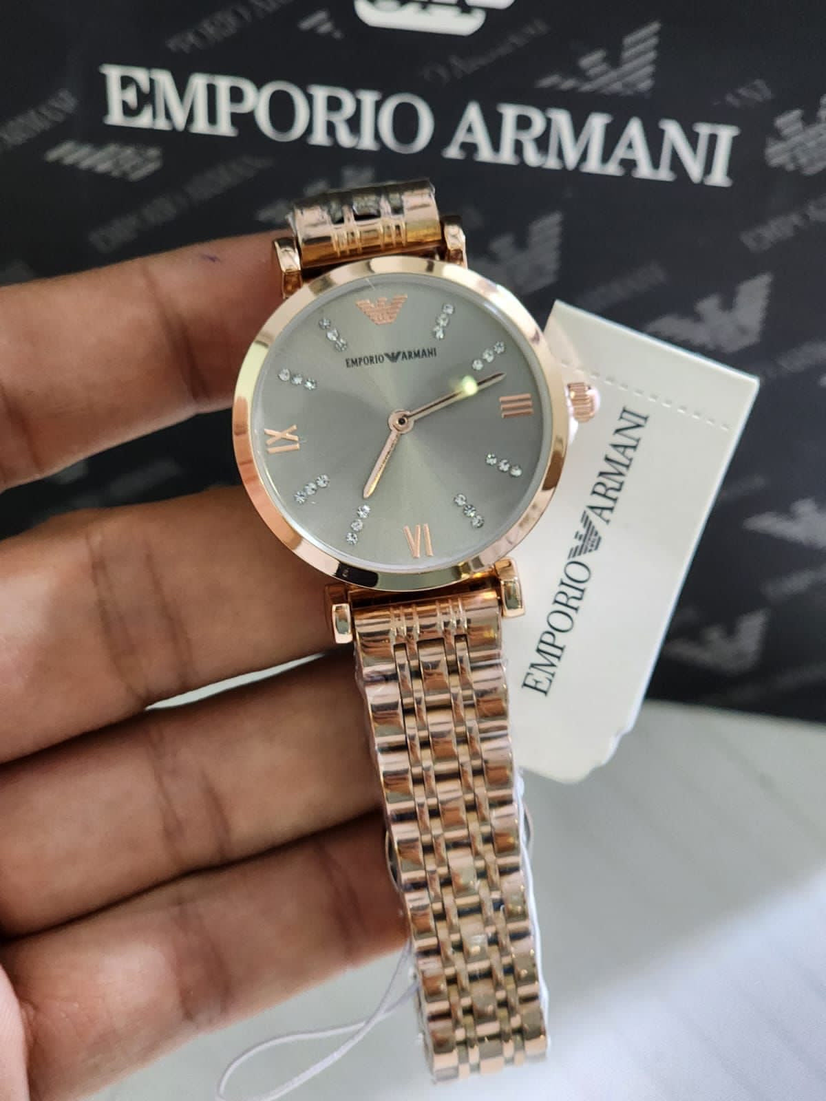 Mra Copper Chain Grey Dial Ladies Watch 901412