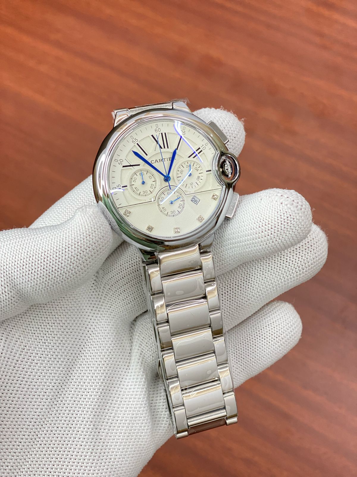 Rac Silver Chain Silver Ring White Dial Men Watch 987778
