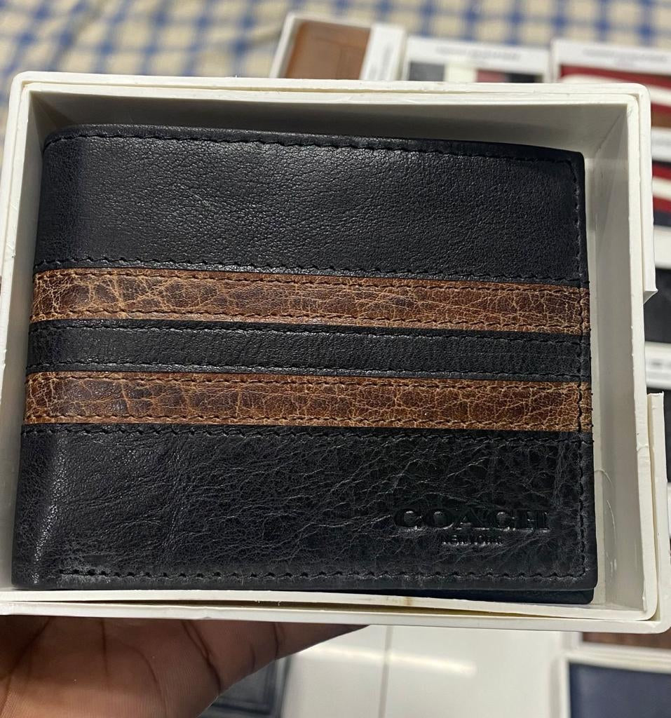 Aoc Multi Colour Genuine Leather Wallet  800556