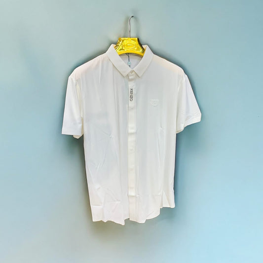 NEK White Colour with Front Logo Premium Quality Imported Half Sleeve Shirt FDL328