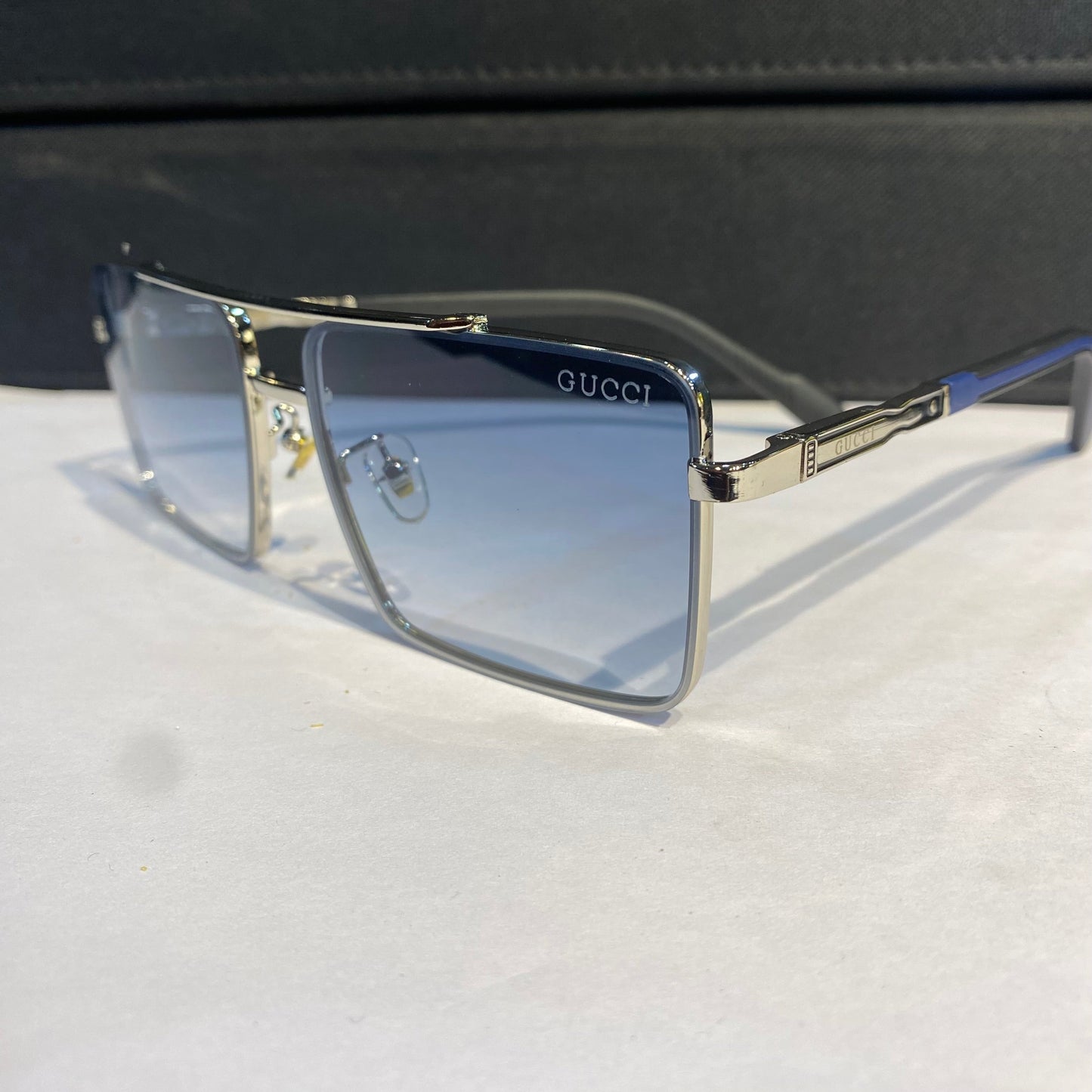 Cug Silver Frame Blue Transi Shade Unisex Sunglass 23224 59 15 142
