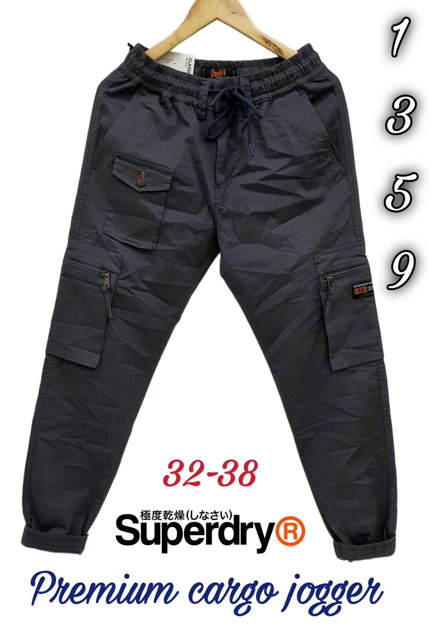 SUP PUS Black Colour With Multiple Pocket Jogger Cargo 131020