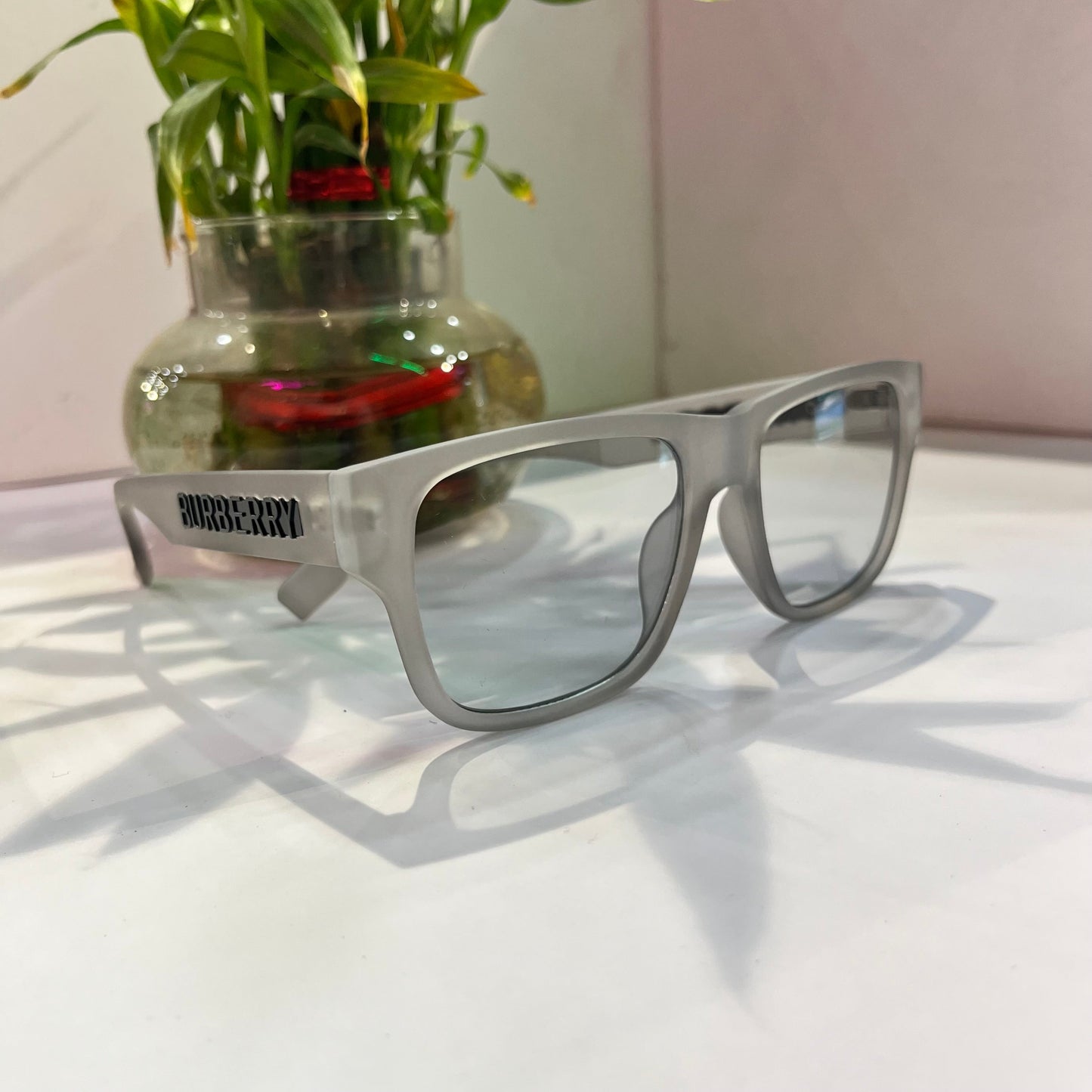 Rub Smoke Grey Frame Transparent Shade Heavy Quality Sunglass BE43585420142￼ ￼ ￼