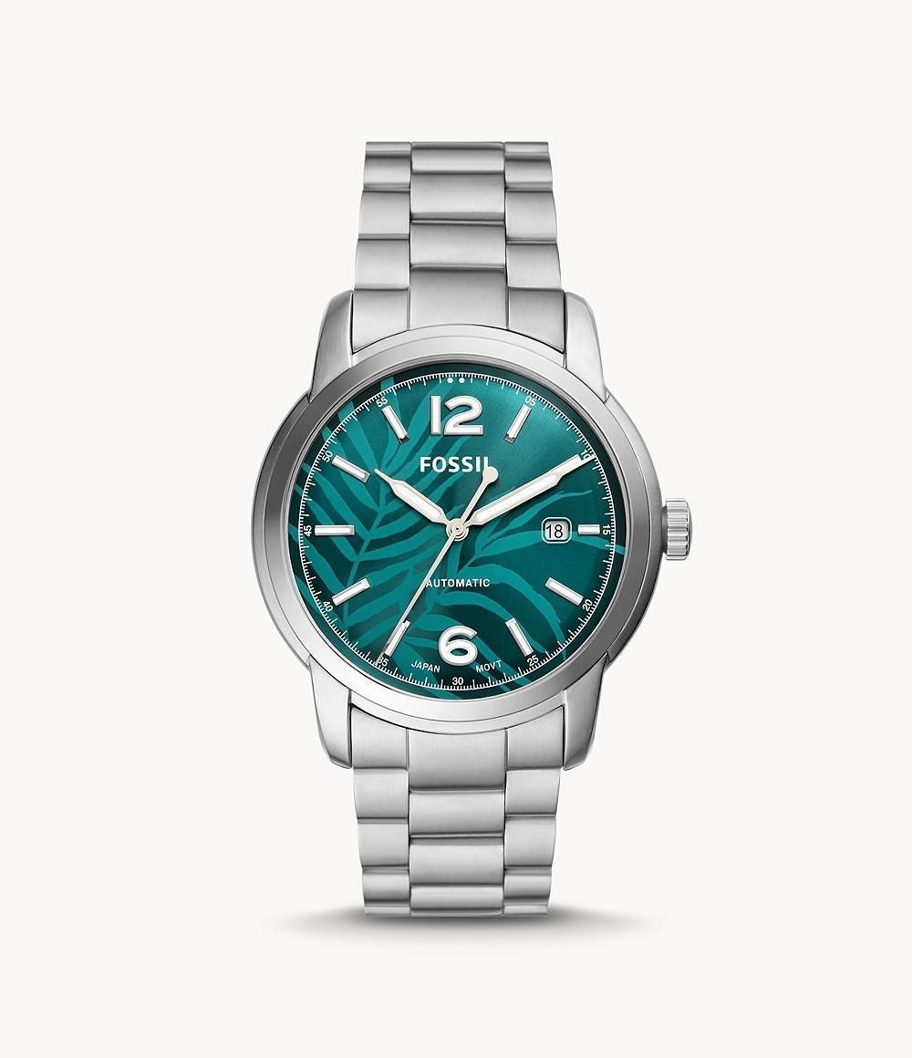 Sof Silver Chain Green Dial Ladies Watch 901527