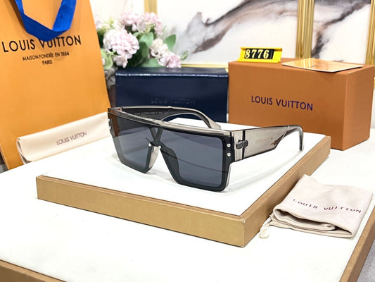 Uol Transparent Frame Black Shade Sunglasses