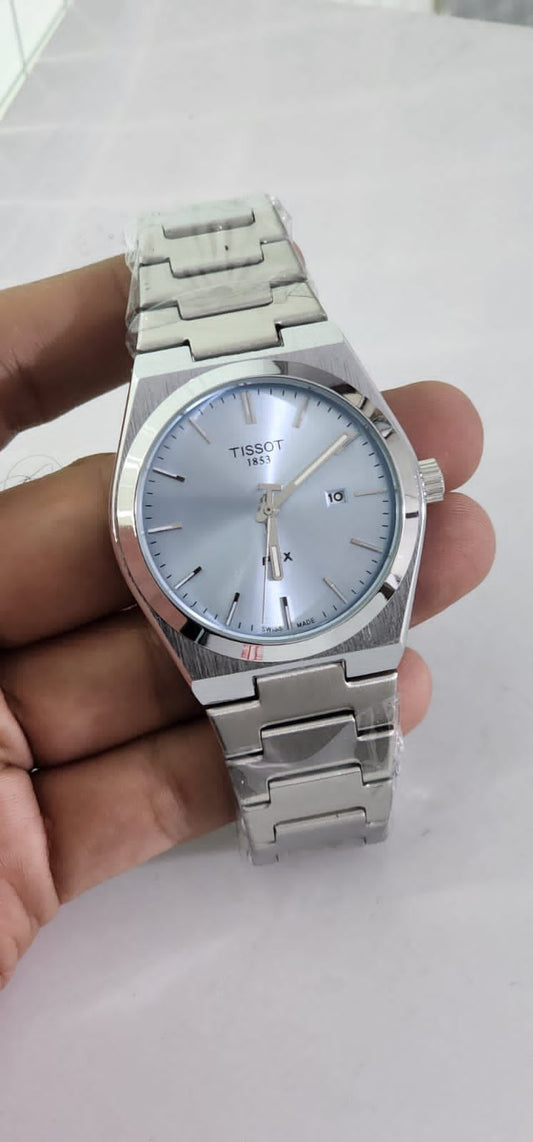 Sit Silver Chain Sky Blue Dial Men Watch 901609