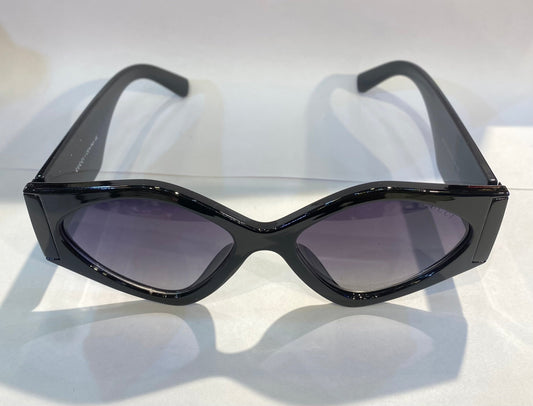 CUG Black Frame Black Shade Unisex Sunglass 98107 54 18-145