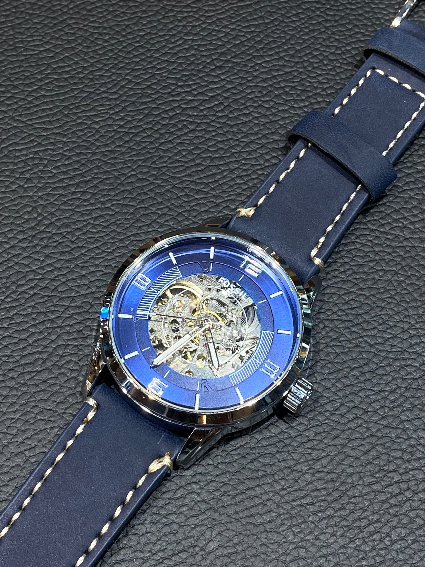 SOF Blue Strap Gold Ring Blue Dial  Automatic Men's Watch 987939