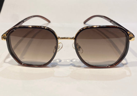 ARP Brown Golden Frame Brown Shade Sunglass SPS07QS 50 18-149