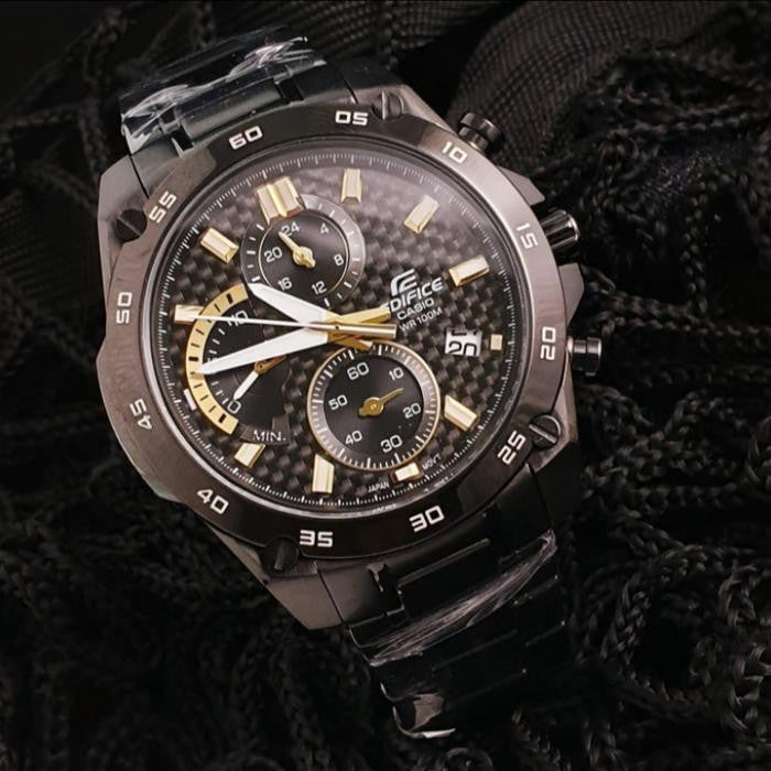 IDE Black Chain Black Ring Black Dial  Men's Watch 987947