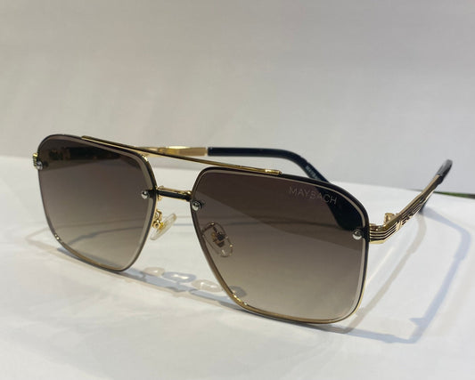 YAM Gold Frame Gold Shade Unisex Sunglasses 10474 58 14 145