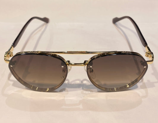 CUG Golden Brown Frame Brown Shade Premium Quality Sunglass 2A797 56 16-141