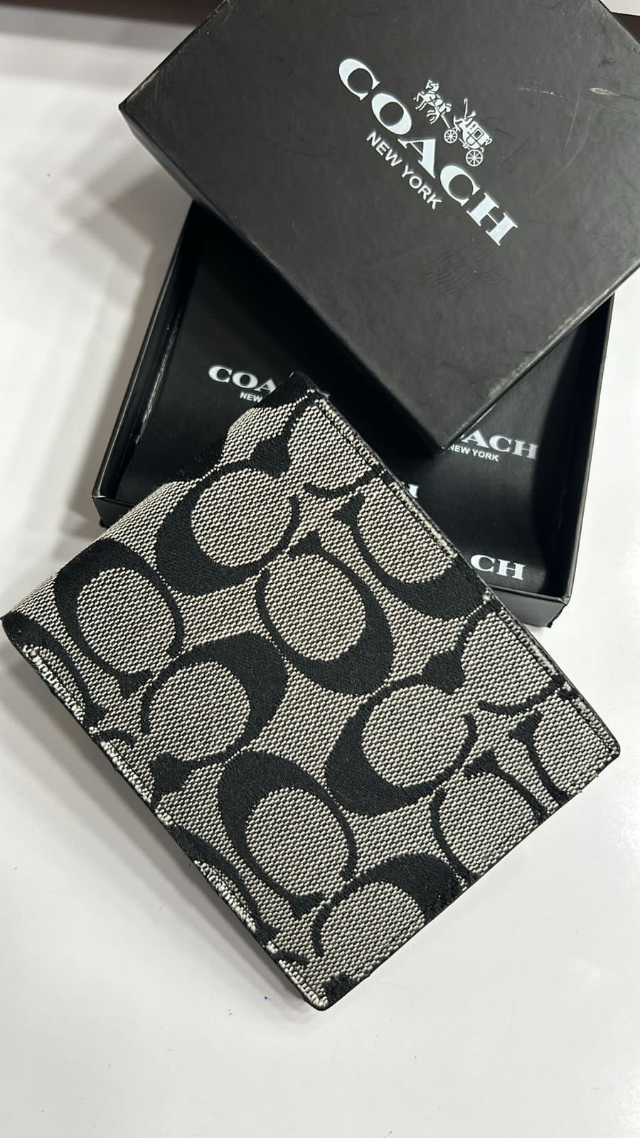 Aoc Grey Colour Cc Print Men Wallet 86220