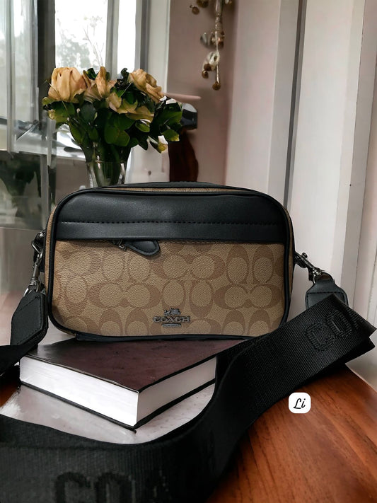 AOC Apricot Black Colour Side Sling Bag 987214