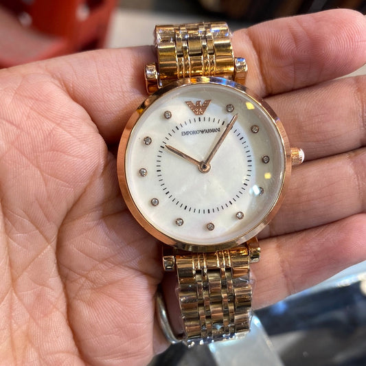 Mra Copper Chain White Dial Ladies Watch 901673