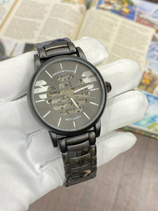 Mra Black Chain Black White Dial Automatic Men Watch 901825