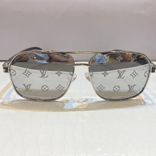 Uol Silver Frame Trancy Vl Print Shade Unisex Sunglasses Z2027 40 21-146 C6