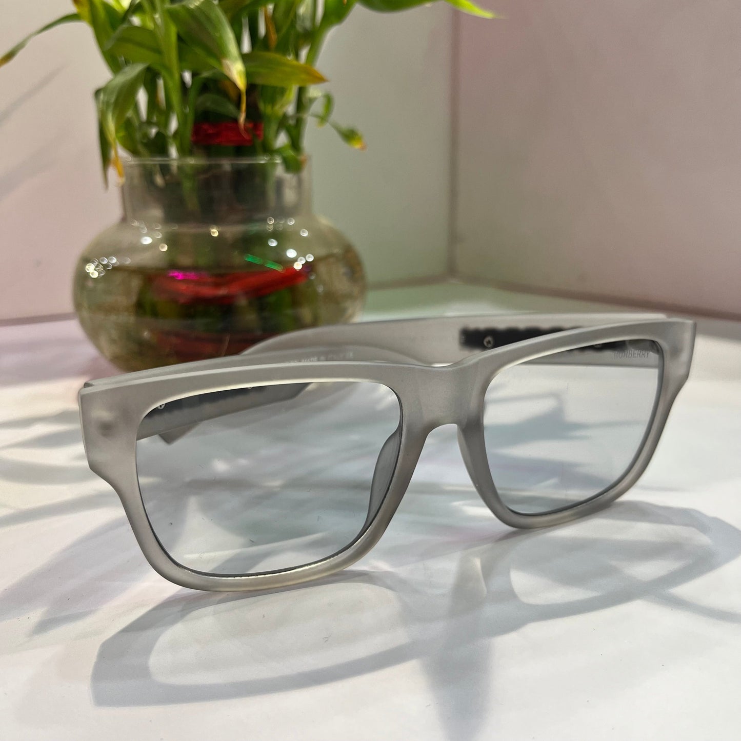 Rub Smoke Grey Frame Transparent Shade Heavy Quality Sunglass BE43585420142￼ ￼ ￼