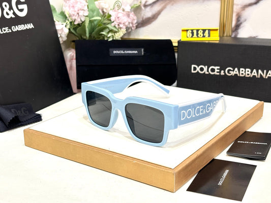 Uol Blue Frame Black Shade Unisex Sunglass Dg6184 52 19-140 c5