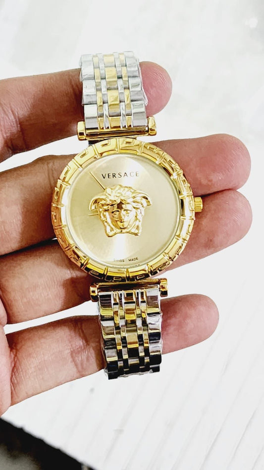 REV Sliver Gold Chain Gold Dail Ladies Watch 401820