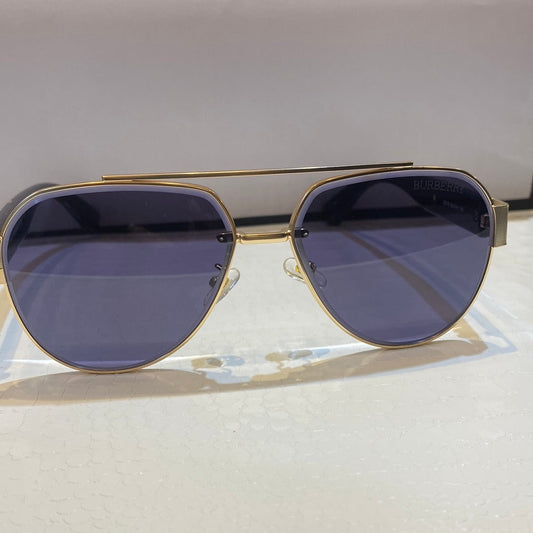 Rub Gold Matte Frame Black Shade Unisex Sunglasses 22379 60 14 142