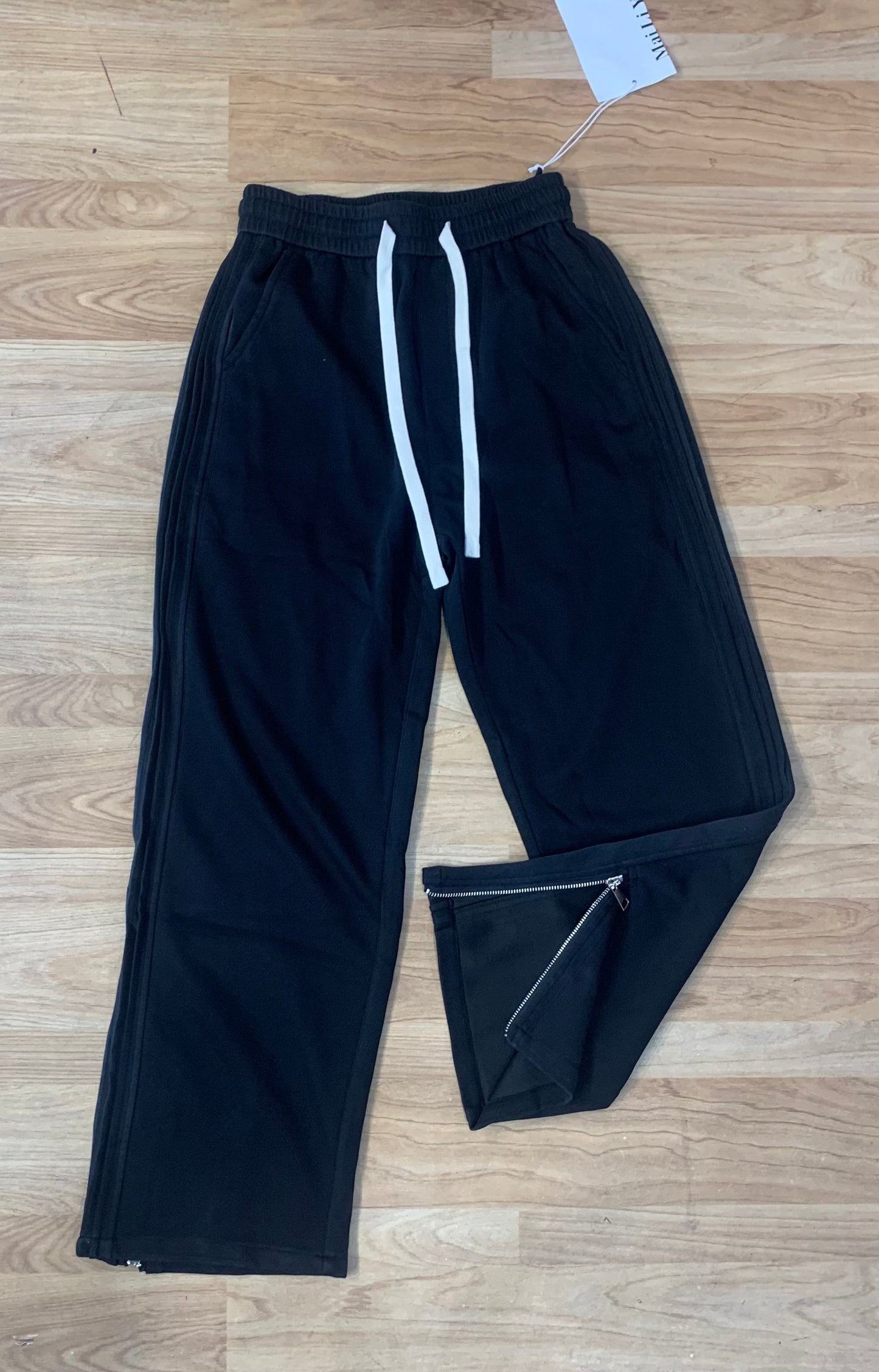 Korean Black Colour With Chain Design Premium Quality Cotton Lower 2909