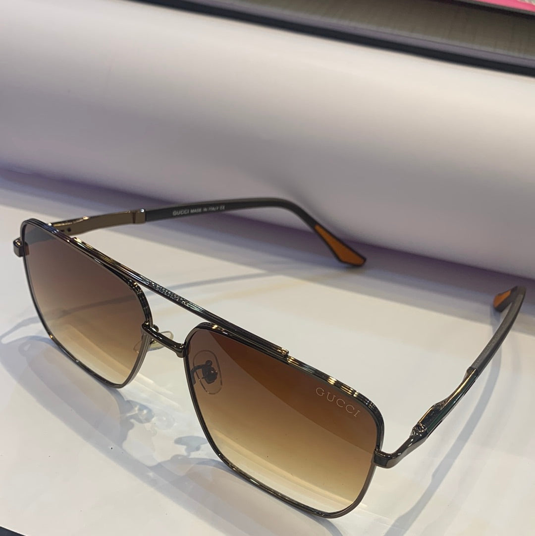 Cug Brown Frame Brown Shade Unisex Sunglasses 22315 59 14 145