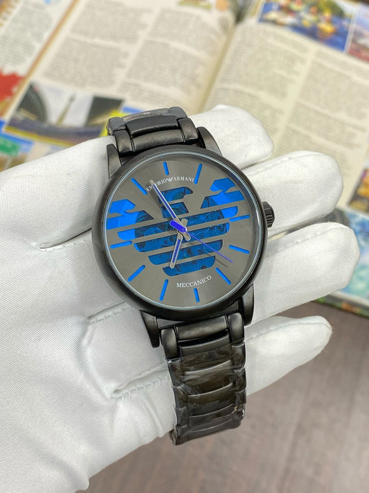 Mra Black Chain Black Blue Dial Automatic Men Watch 901827