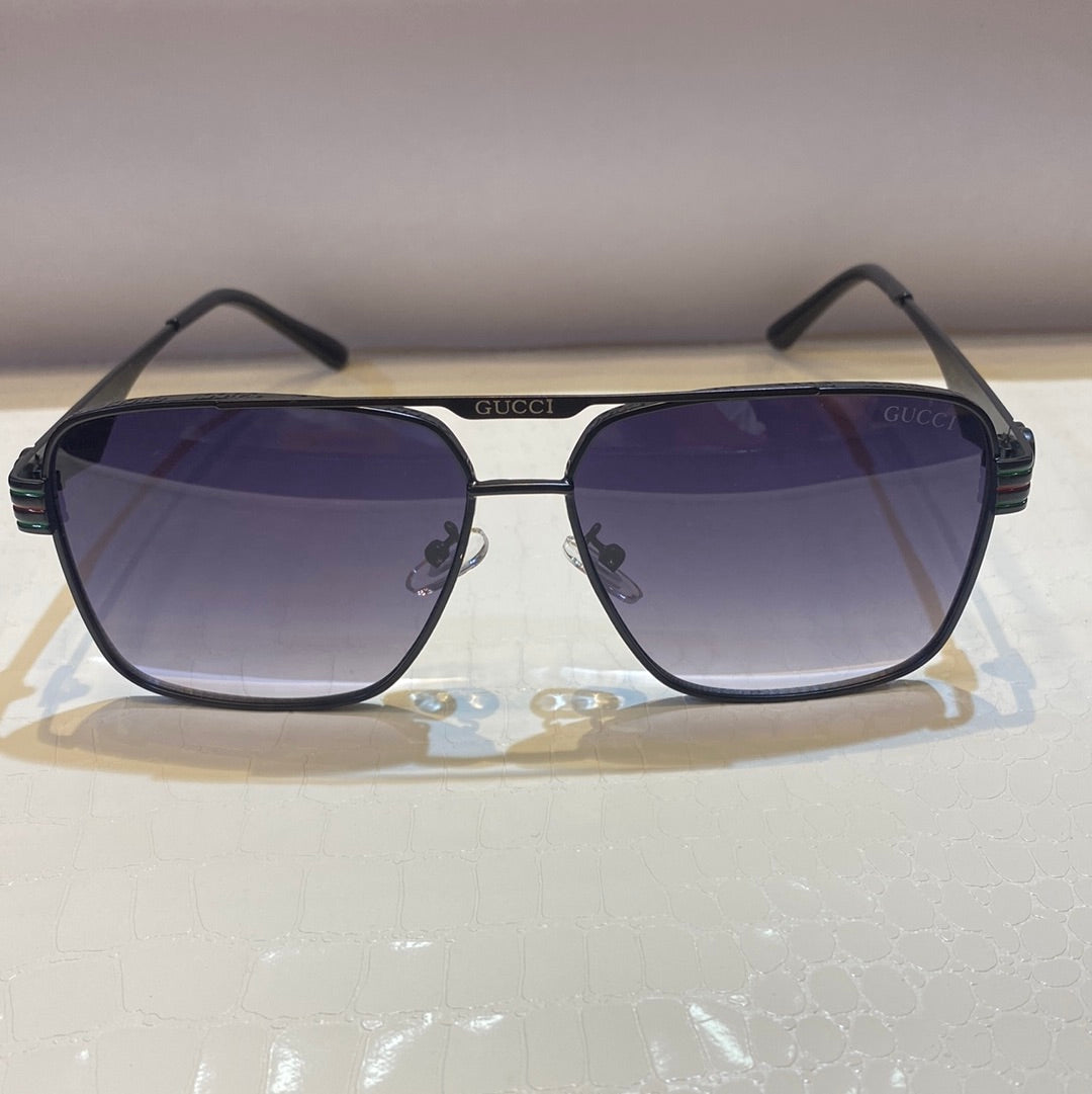 Cug Black Frame Trancy Blue Shade Unisex Sunglasses 2021 54 17-140 C1