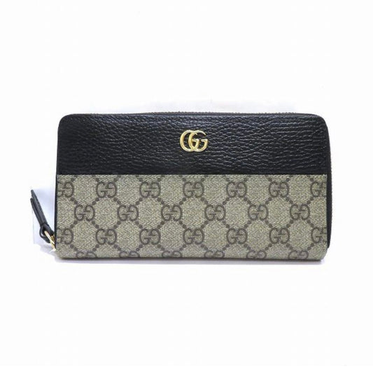 Cug Black Brown Colour Gg Logo Flap Ladies Clutch 60017145