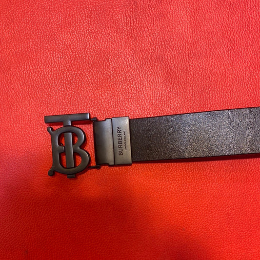 RUB BUR Black Buckle Black Brown Double Side Strap Colour Unisex Belt 987497