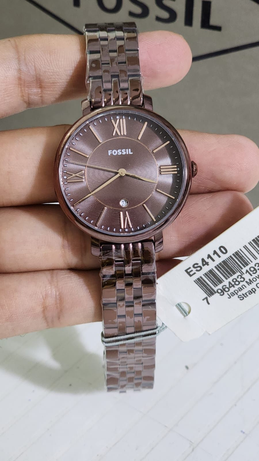 SOF Brown Chain Brown Dial with date Ladies Watch 401824