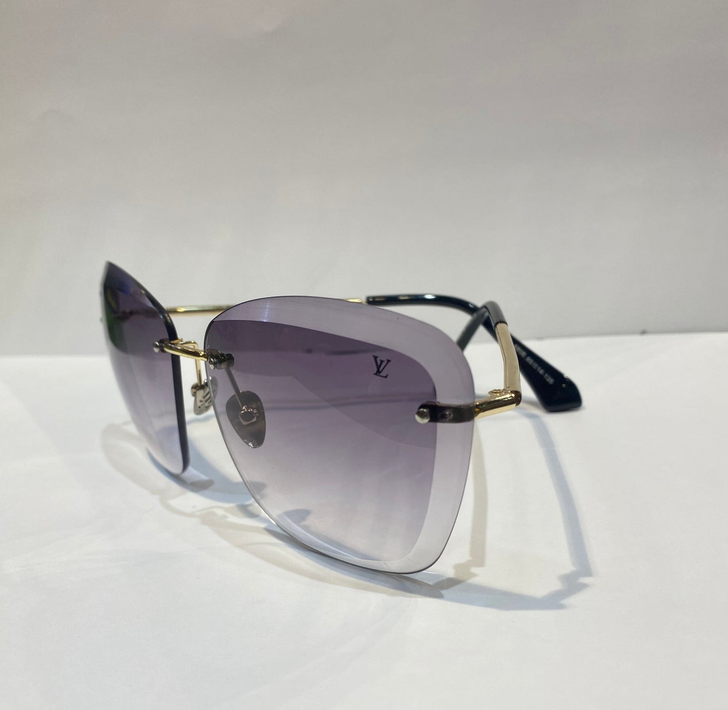 UOL VL Gold Frame Purple Shade Unisex Sunglasses 6856 65 14 135