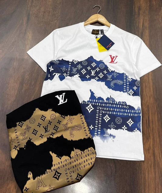 UOL VL White Colour With Printed Half Sleeve Tshirt 56001