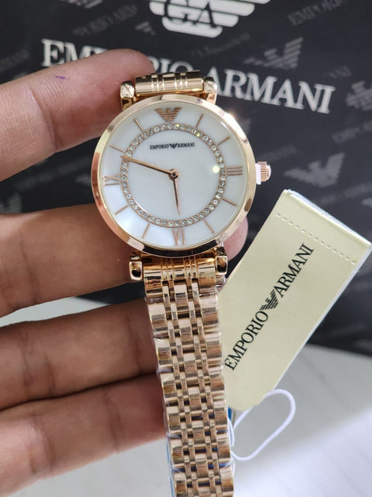 Mra Copper Chain White Dial Ladies Watch 901410