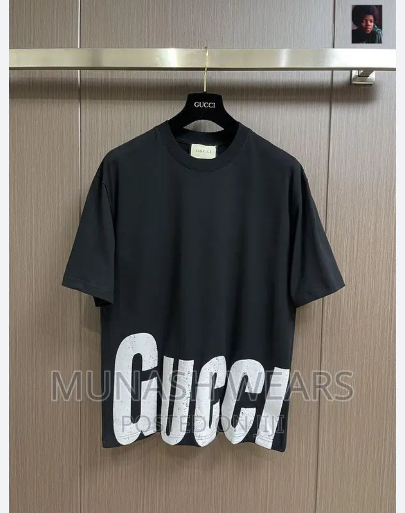 CUG Black Colour With CUG  Print Premium Quality Heavy Cotton Fabric Tshirt 98200