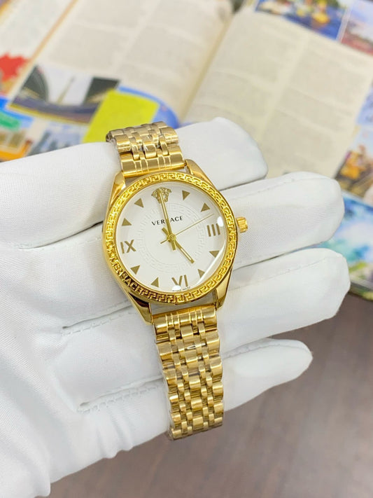 Rev Gold Chain White Dial Ladies Watch 901797