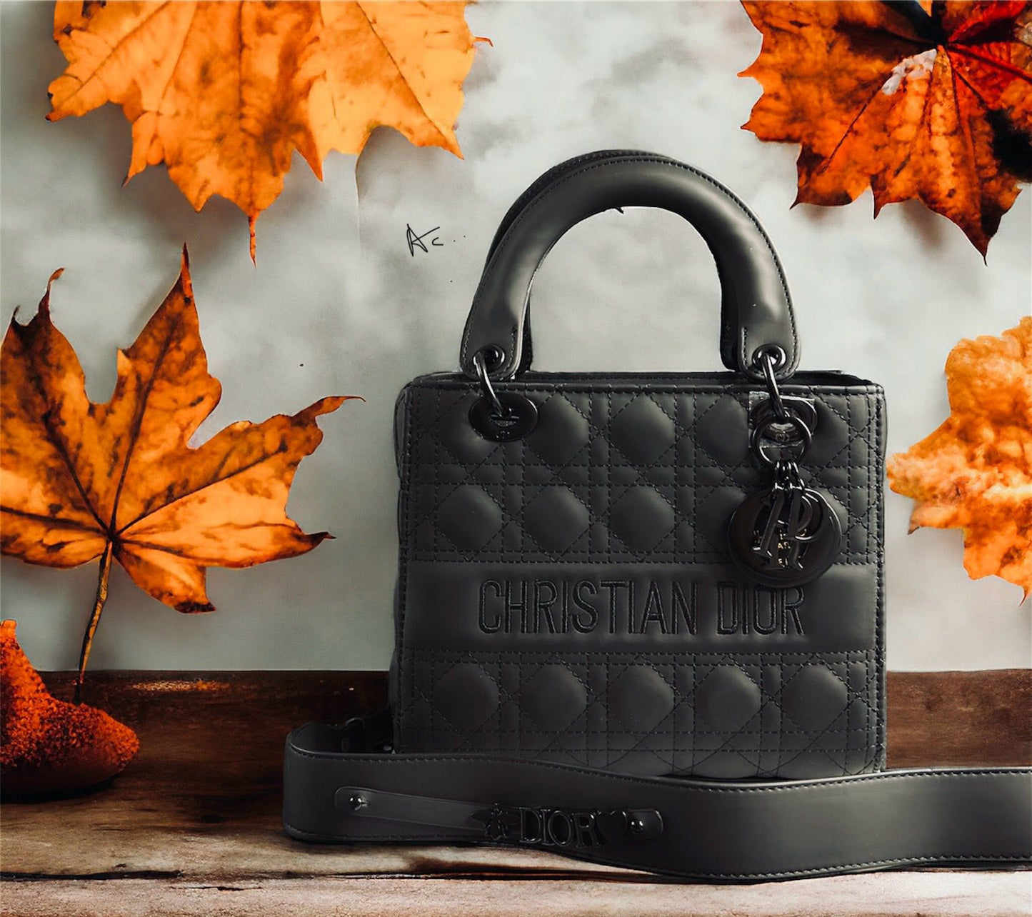Oid Matte Black Colour Ladies Hand Bag 2209