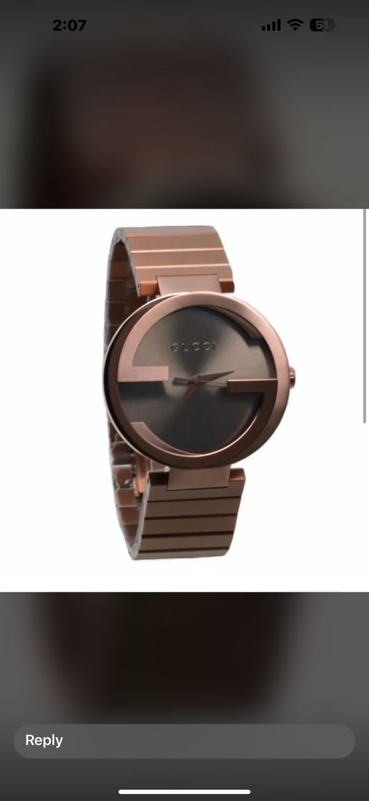 Cug Brown Chain Brown Dial Ladies Watch 901752