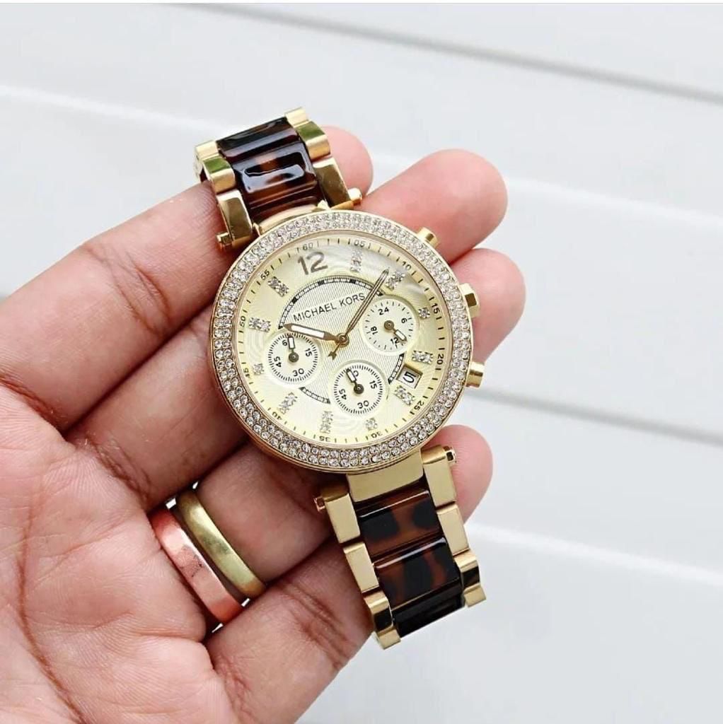 Cim Gold Leopard Chain Gold Dial Ladies Watch